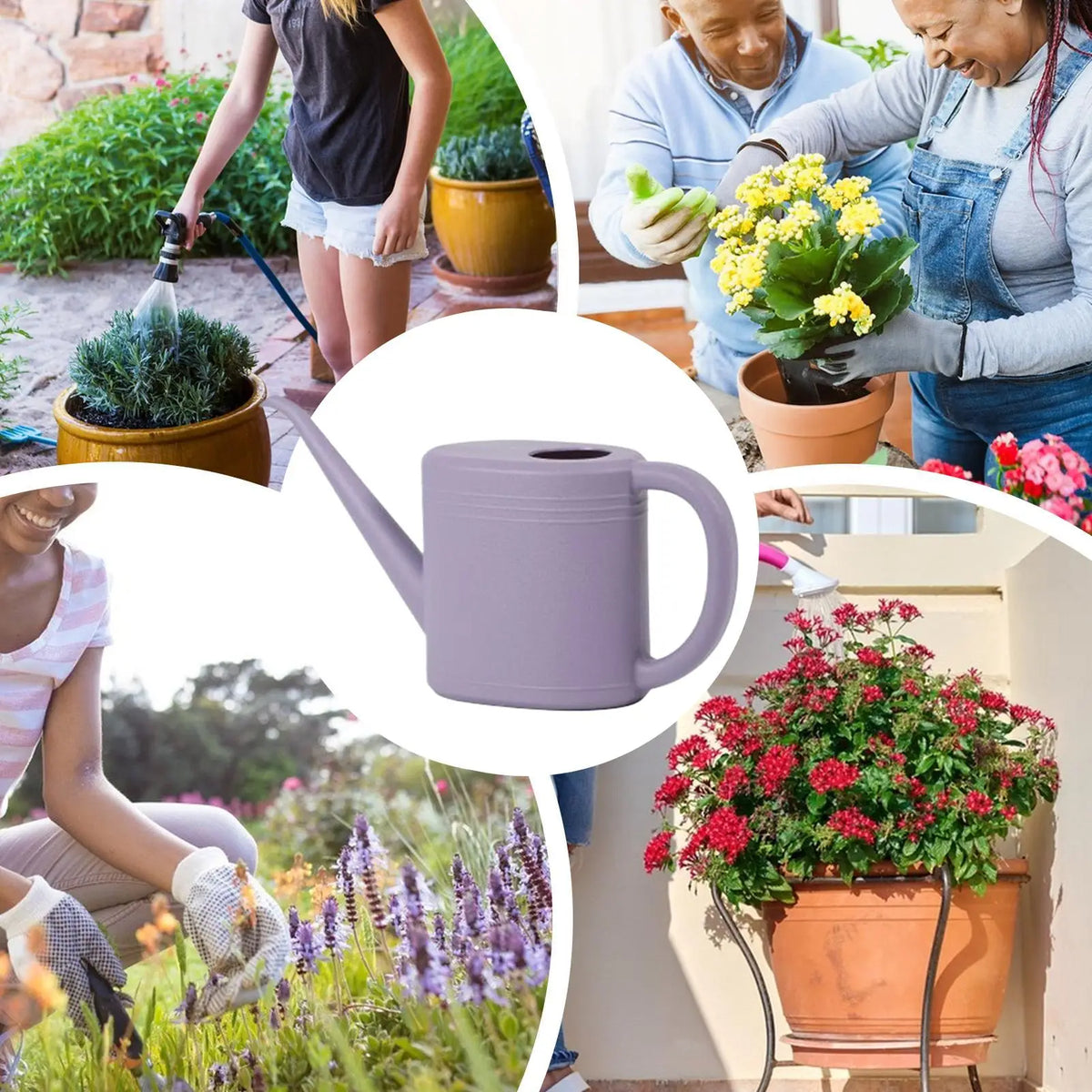 Regador de Bico Longo Compacto e Resistente para Casa e Escritório, Presente Prático e Fácil de Usar, Ferramenta de Jardinagem 6