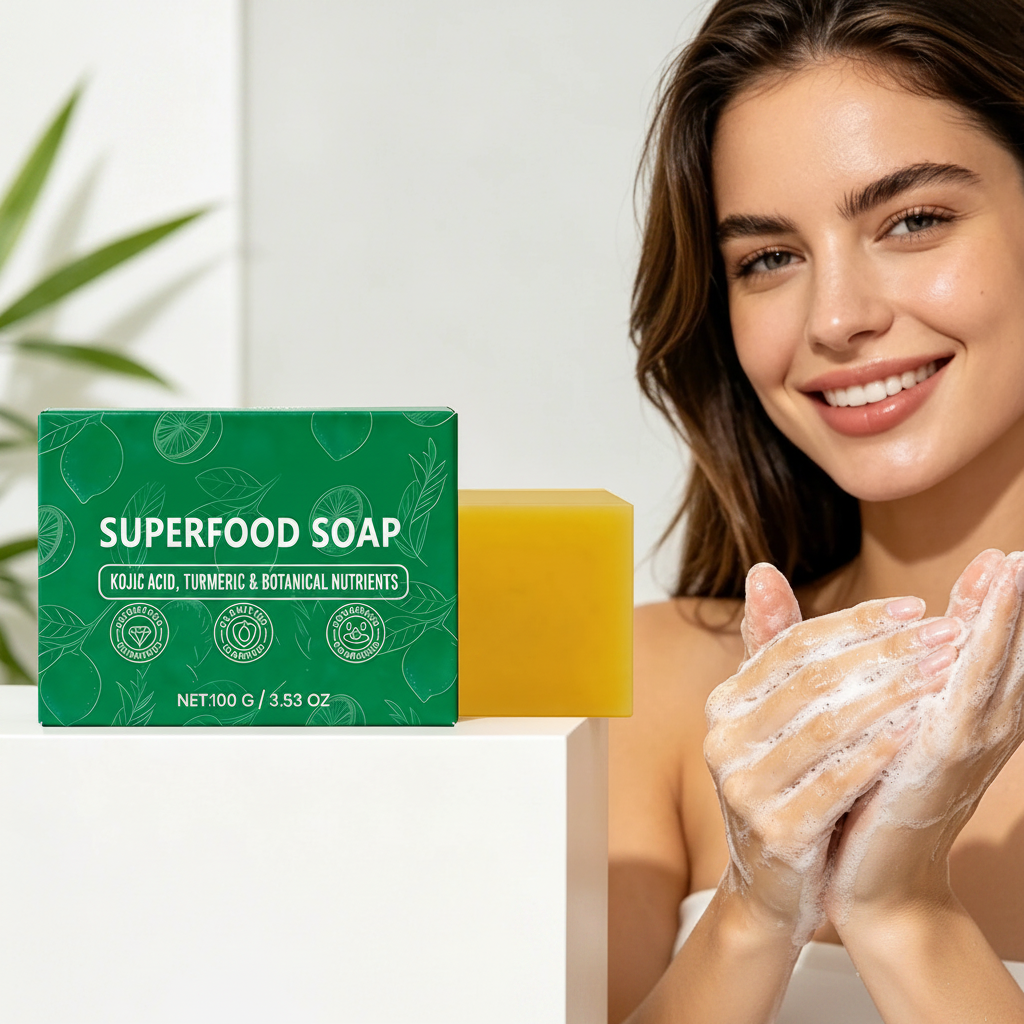 Sabonete Facial Natural com Oleo Essencial — Limpeza Profunda, Anti-Acne, Controle de Oleosidade, 100g 2