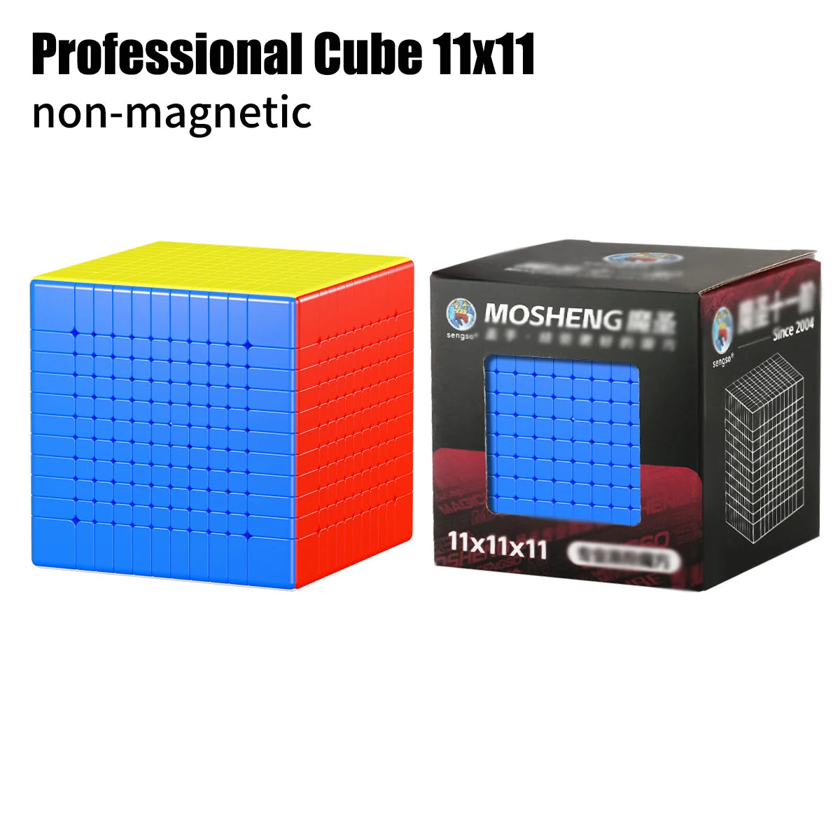 SENGSO 11x11x11 Cube Speed Cube Puzzle - Cubo profissional de alta ordem, design suave anti-pop para brinquedo educacional de competição 7