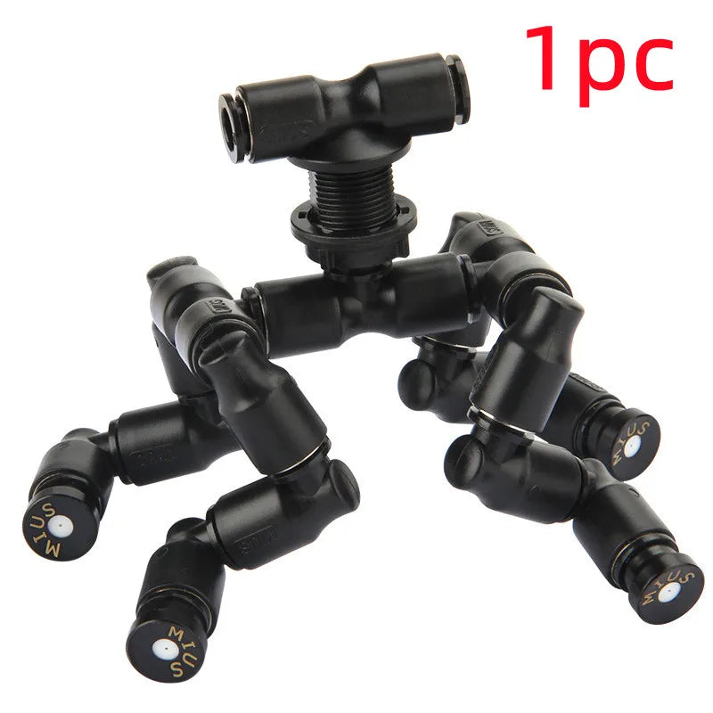 Sistema de pulverização inteligente névoa floresta tropical tanque tempo sistema spray conjunto réptil fogger terrários umidificador temporizador eletrônico 8