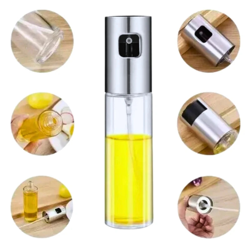 Spray Multiuso Pulverizador de óleo, Pulverizador de azeite ,Pulverizador de óleo de vidro para cozinhar 3