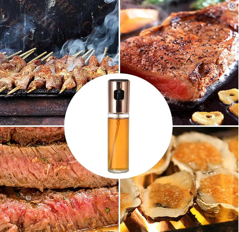 Spray Multiuso Pulverizador de óleo, Pulverizador de azeite ,Pulverizador de óleo de vidro para cozinhar 5