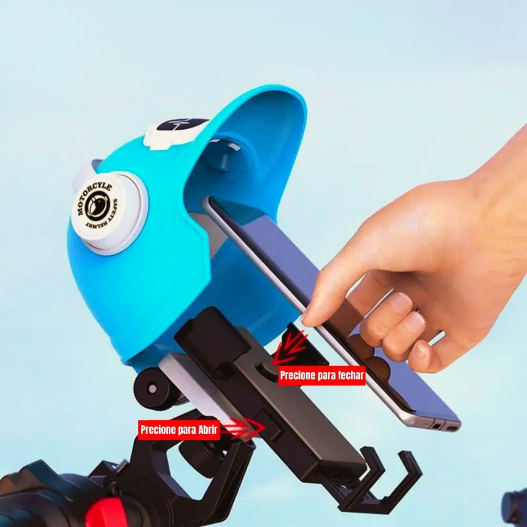 Suporte Universal para Celular de Moto com Proteção Anti-Reflexo 4