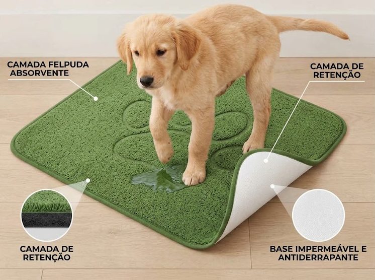 Tapete Higienico Reutilizável para Pets — Super Absorvente, Antiderrapante e Lavavel em 3 Tamanhos 7