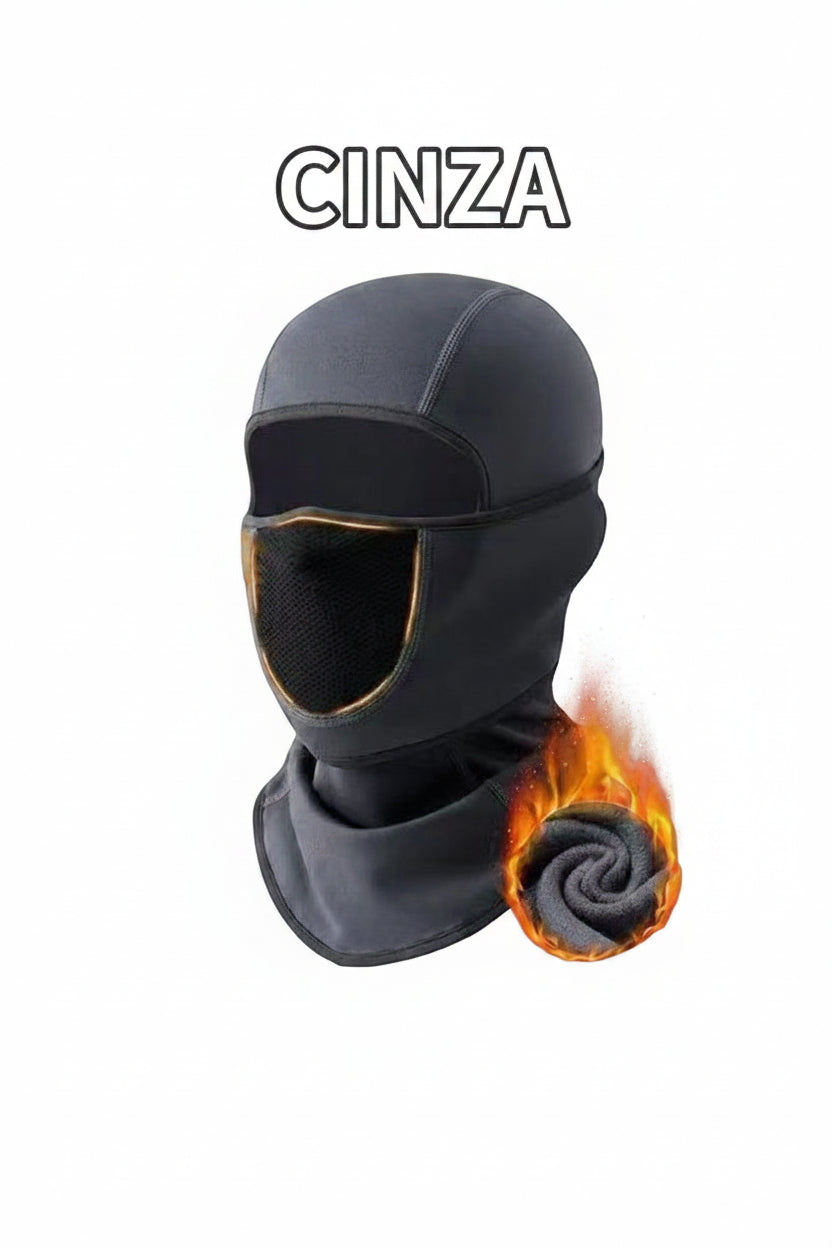 Touca Balaclava Térmica Corta-vento — Máscara Integrada para Moto, Ski e Esportes de Inverno 12
