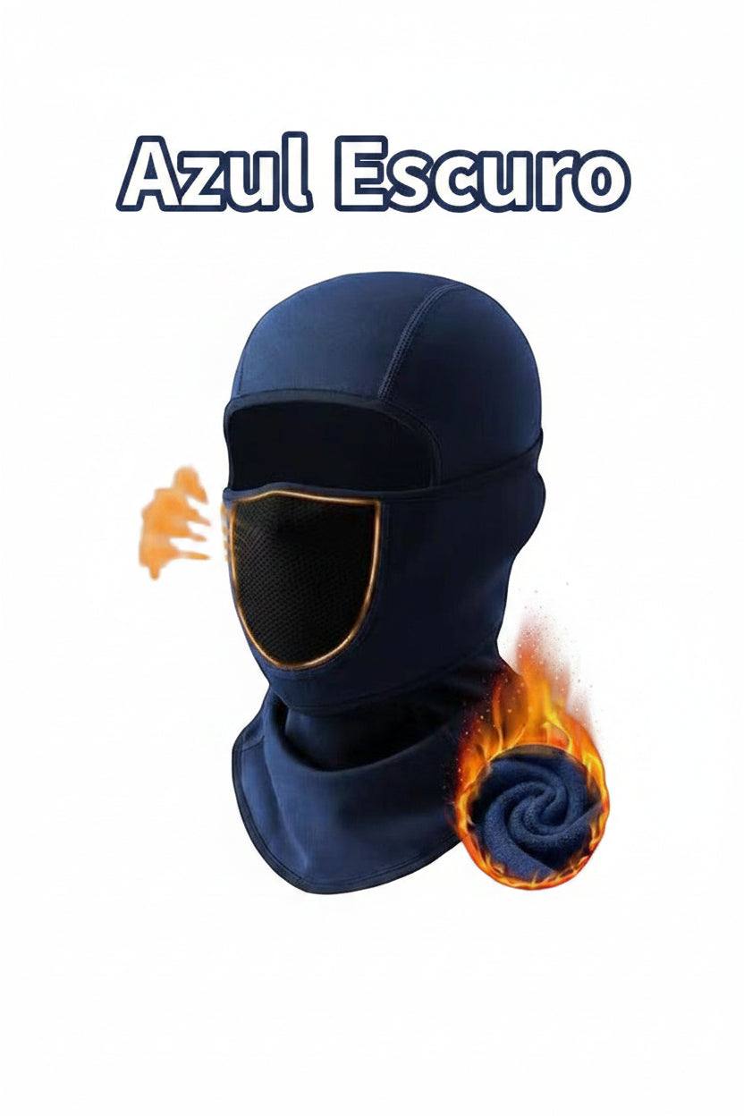Touca Balaclava Térmica Corta-vento — Máscara Integrada para Moto, Ski e Esportes de Inverno 13